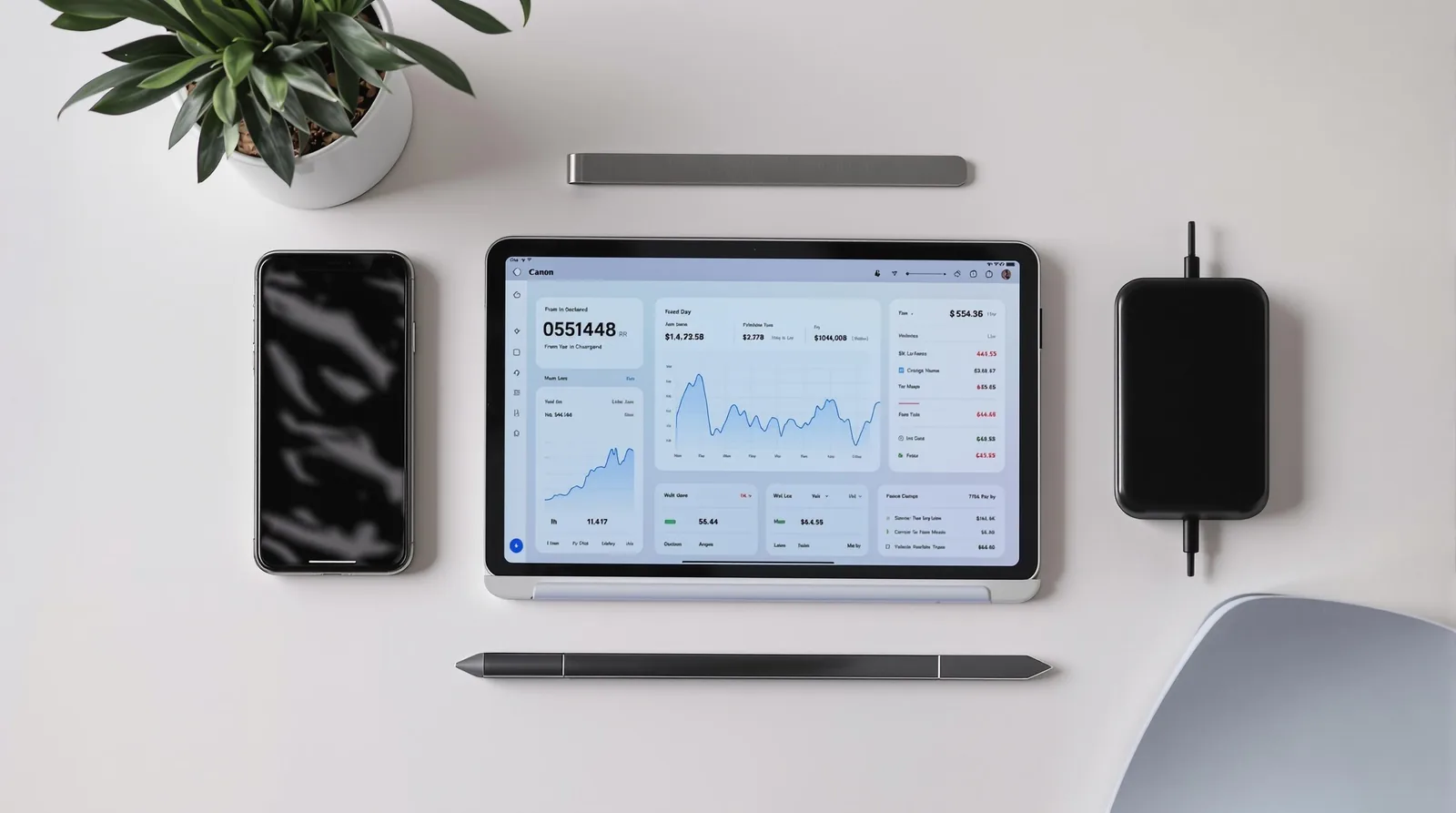 Lending analytics on a laptop, tablet and phone
