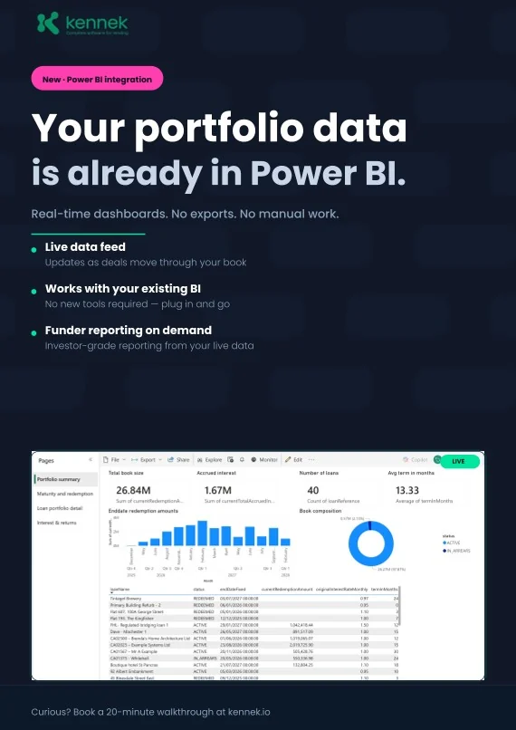 Your portfolio data is already in Power BI: real-time dashboards from kennek