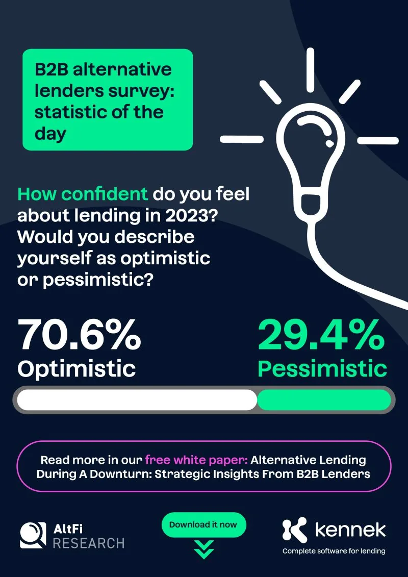Lender survey results from the kennek white paper
